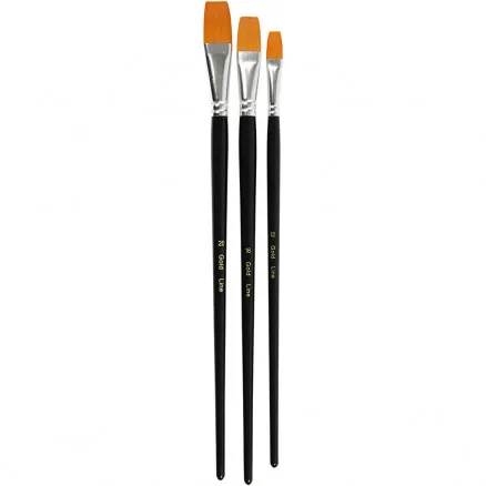 Gold Line Penslar, L: 30-33 cm, B: 12-20 mm, platt, 3 st/ 1 förp.