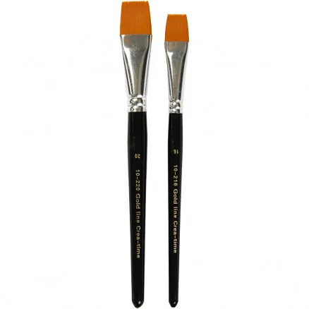 Gold Line Penslar, nr. 16+20 , B: 17+24 mm, platta, 2 st.